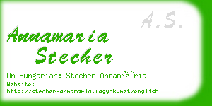 annamaria stecher business card